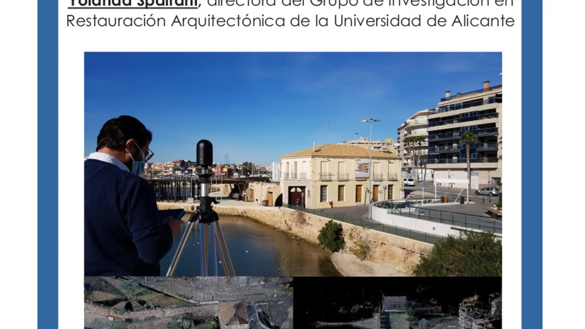 La charla, organizada por la Sede Universitaria de Torrevieja de la UA y el Instituto Municipal de Cultura “Joaquín Chapaprieta”, trata sobre la conservación del patrimonio edificado 