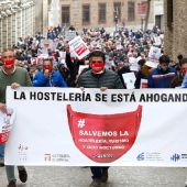 Manifestación hosteleros en Toledo