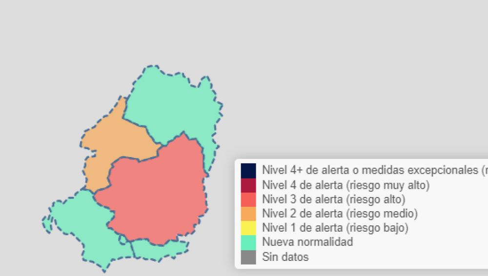 Mapa de Riesgo a fecha 14 de abril