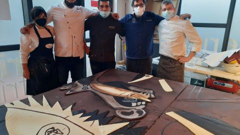 El Gernika de chocolate