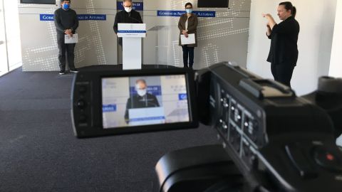 Rueda de prensa en la Consejer&iacute;a de Salud de Asturias
