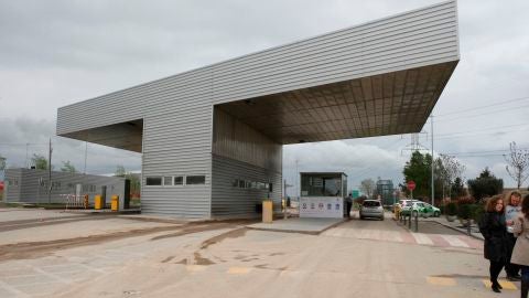 Entrada de la incineradora de Valdeming&oacute;mez (Madrid)