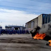 Protesta en Airbus en Puerto Real Protesta en Airbus en Puerto Real