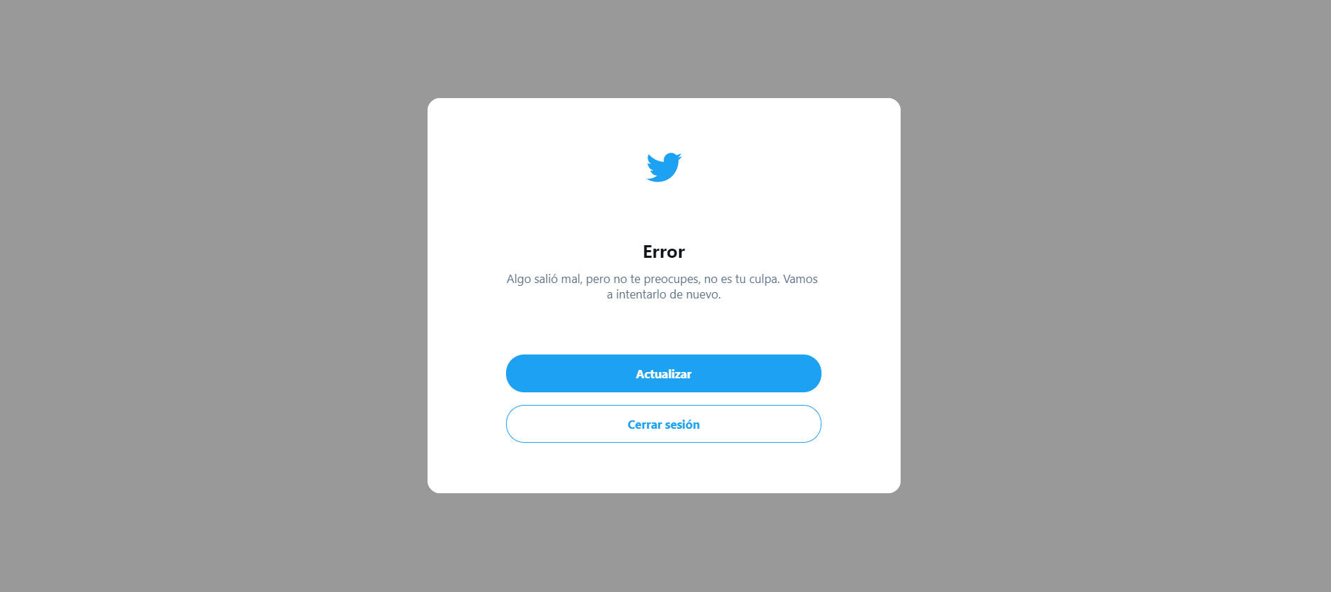 Twitter sufre una caída y deja a miles de usuarios sin poder iniciar sesión Twitter sufre una caída y deja a miles de usuarios sin poder iniciar sesión
