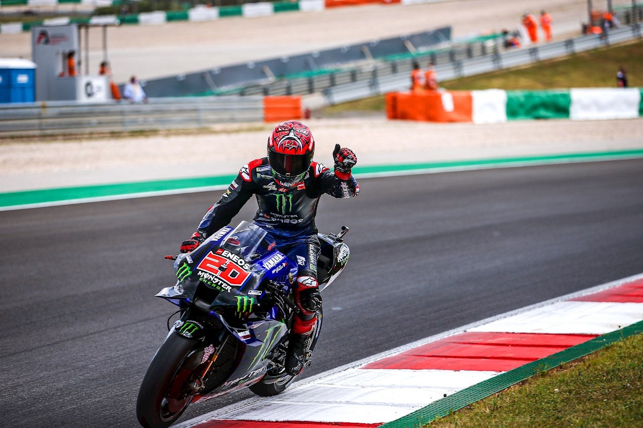 Quartararo vence en la emotiva vuelta de Márquez, que terminó séptimo Quartararo vence en la emotiva vuelta de Márquez, que terminó séptimo