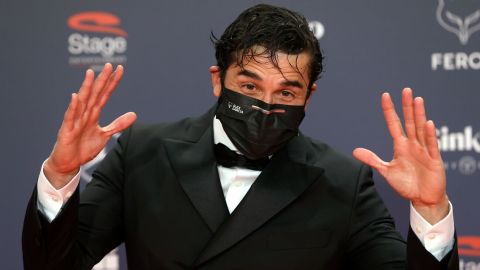 El actor &Aacute;lex Garc&iacute;a posa en el photocall de los Premios Feroz 2021, a los que estuvo nominado por 'Antidisturbios'