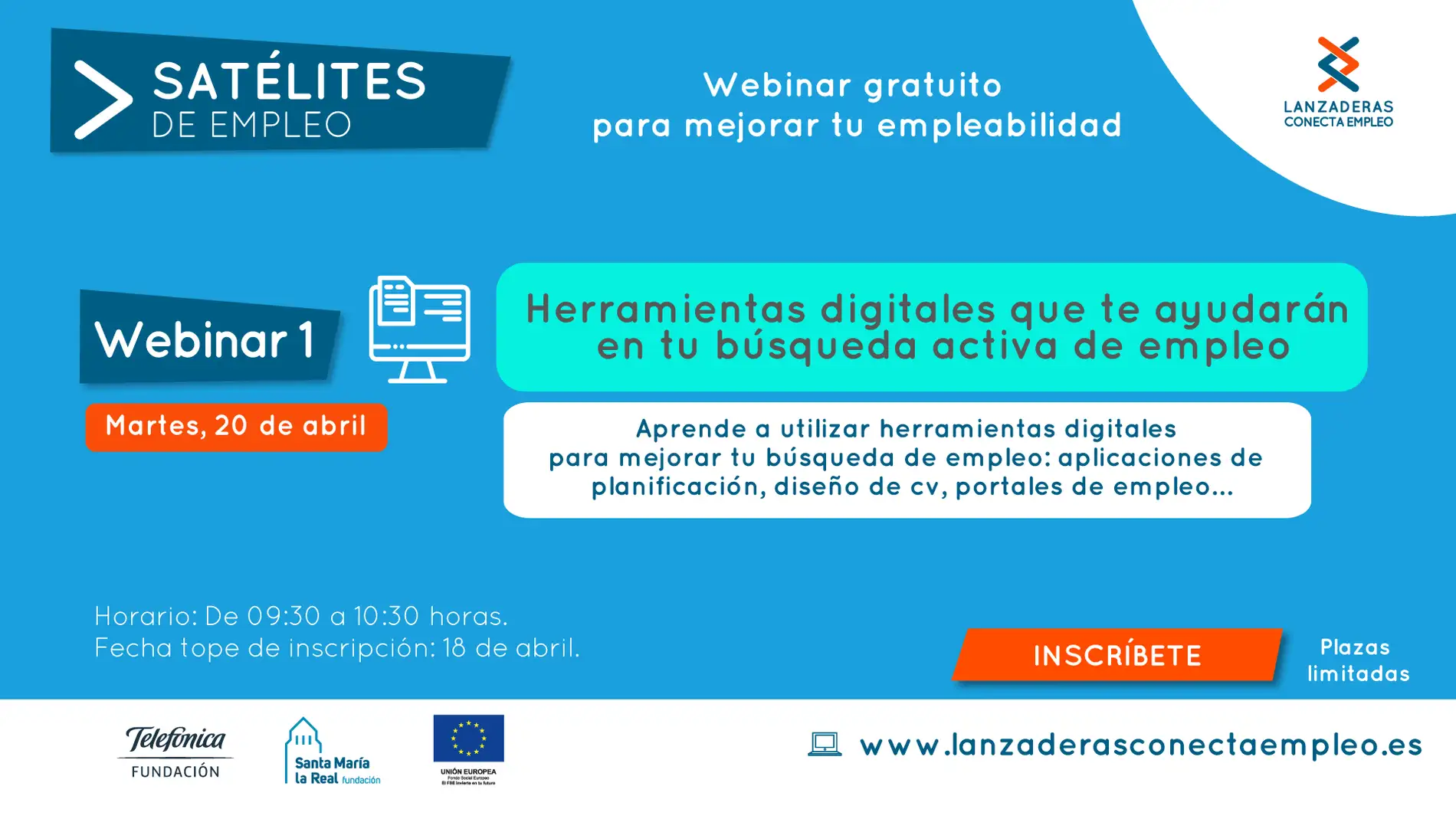 Nuevos webinars gratuitos ‘Satélites de Empleo’ para Talavera
