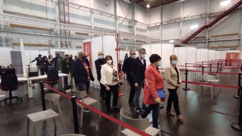 Visita a las instalaciones de la Ciudad de la Luz para la vacunación masiva