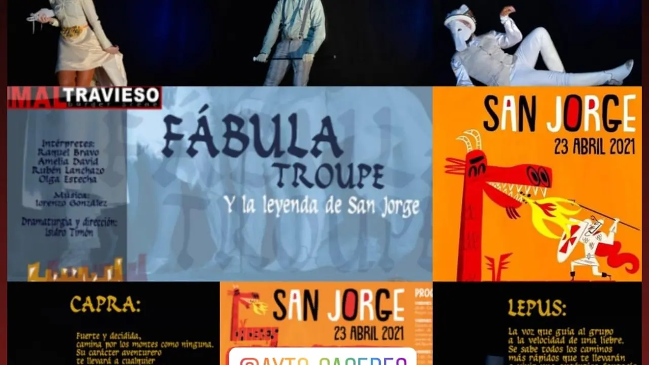 La historia de San Jorge llega desde hoy a los barrios de Cáceres