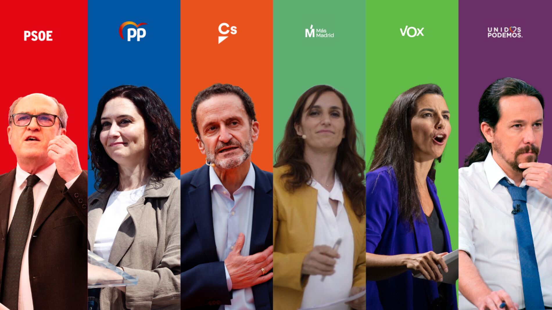 Estos son los partidos que se presentan a las elecciones en Madrid