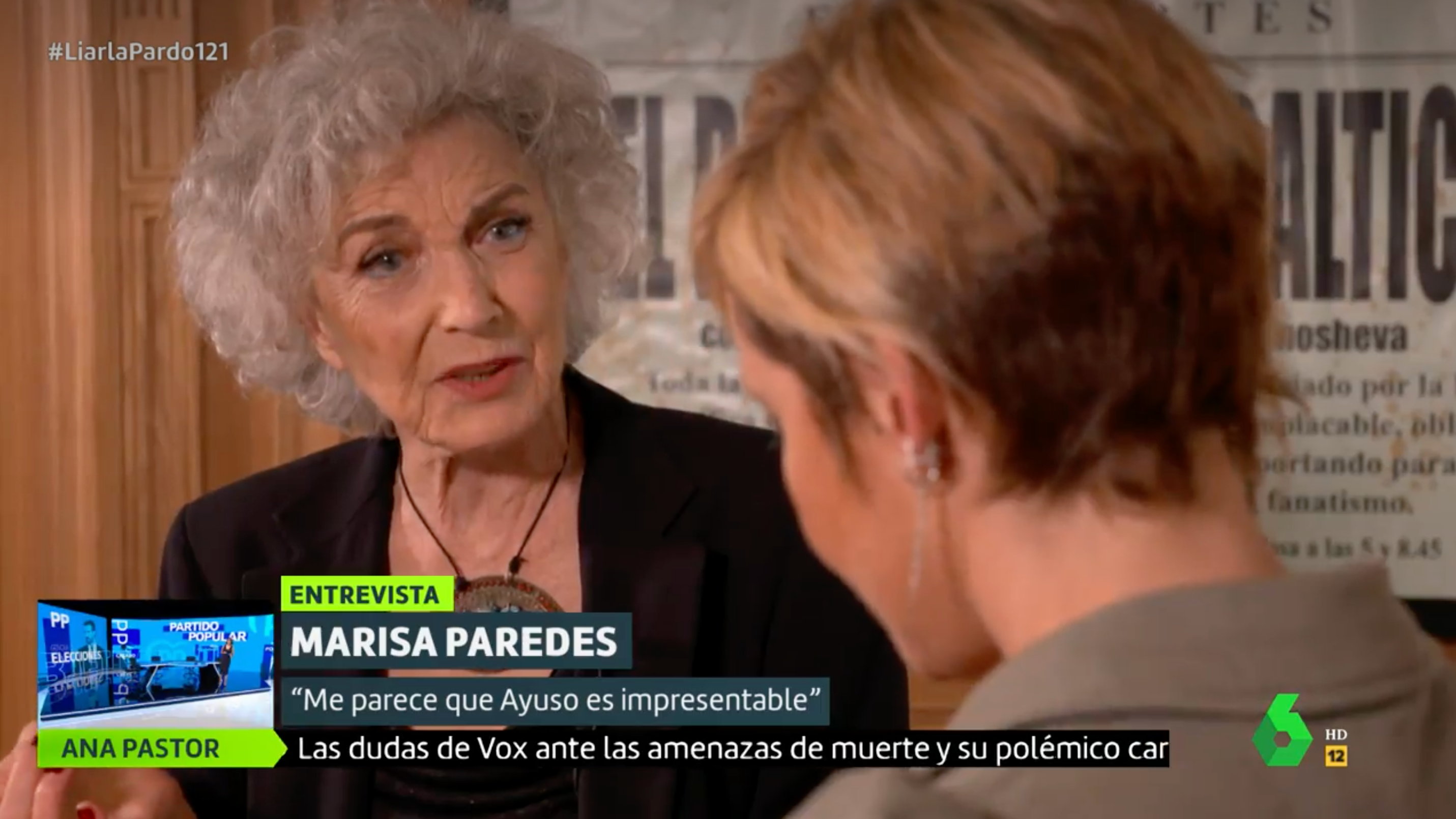 Los duros calificativos que Marisa Paredes ha dedicado a Isabel Díaz Ayuso Los duros calificativos que Marisa Paredes ha dedicado a Isabel Díaz Ayuso