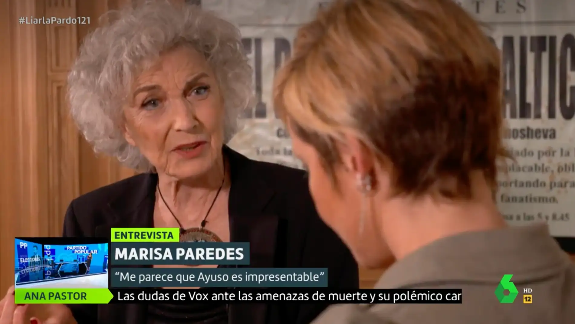 Los duros calificativos que Marisa Paredes ha dedicado a Isabel Díaz Ayuso