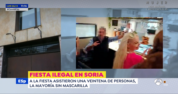 Salen a la luz las imágenes de la fiesta ilegal del coordinador de Ciudadanos en Soria con Leticia Sabater Salen a la luz las imágenes de la fiesta ilegal del coordinador de Ciudadanos en Soria con Leticia Sabater