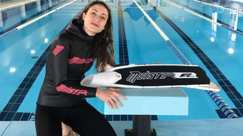 Isabel S&aacute;nchez-Ar&aacute;n se da un ba&ntilde;o de medallas en el Campeonato de Espa&ntilde;a Indoor de apnea.