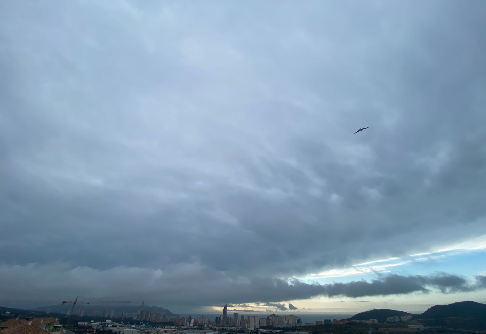 Previsión de tormenta en la Marina Baixa para este lunes por la tarde Previsión de tormenta en la Marina Baixa para este lunes por la tarde