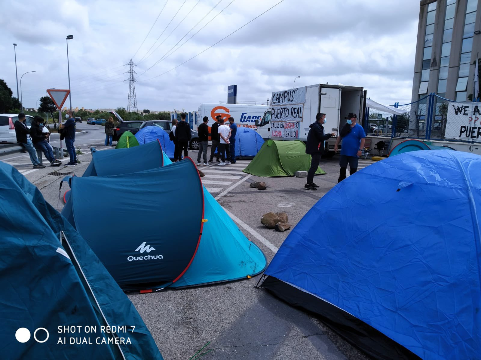 Vuelven las protestas a Airbus Puerto Real por el traslado de personal al CBC de El Puerto Vuelven las protestas a Airbus Puerto Real por el traslado de personal al CBC de El Puerto