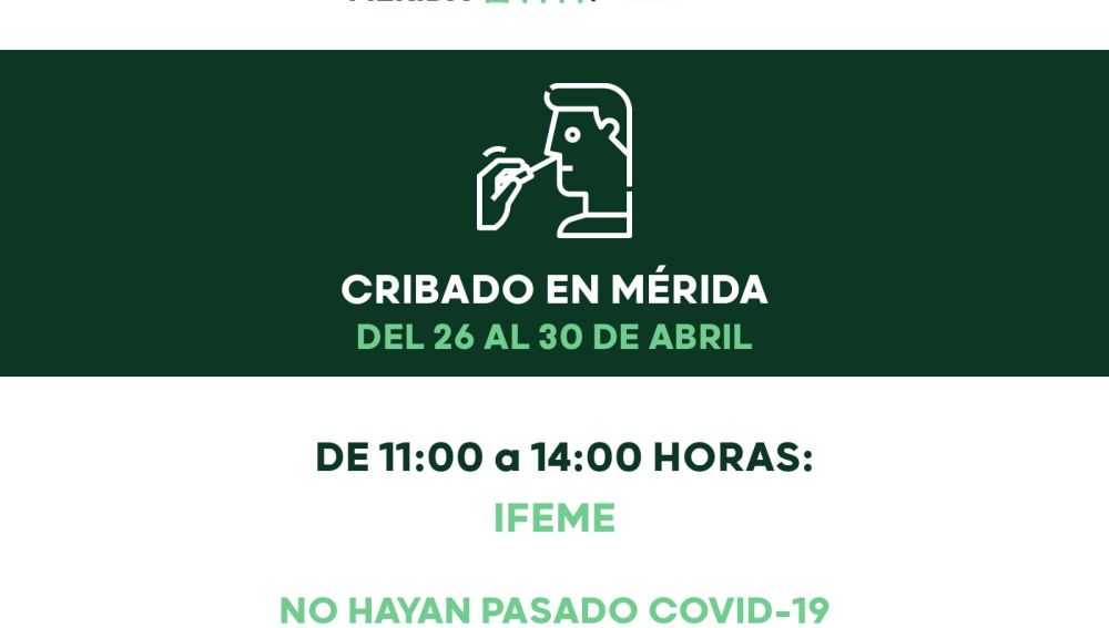 Cartel del cribado en Mérida Cartel del cribado en Mérida