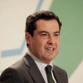 El presidente de la Junta de Andalucía, Juanma Moreno El presidente de la Junta de Andalucía, Juanma Moreno
