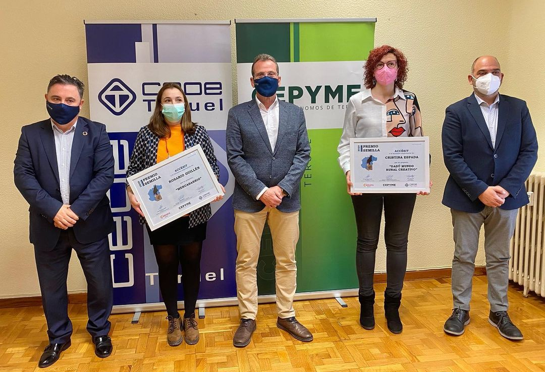 CEOE Teruel entrega los accésit de los Premios Semilla 2020 CEOE Teruel entrega los accésit de los Premios Semilla 2020