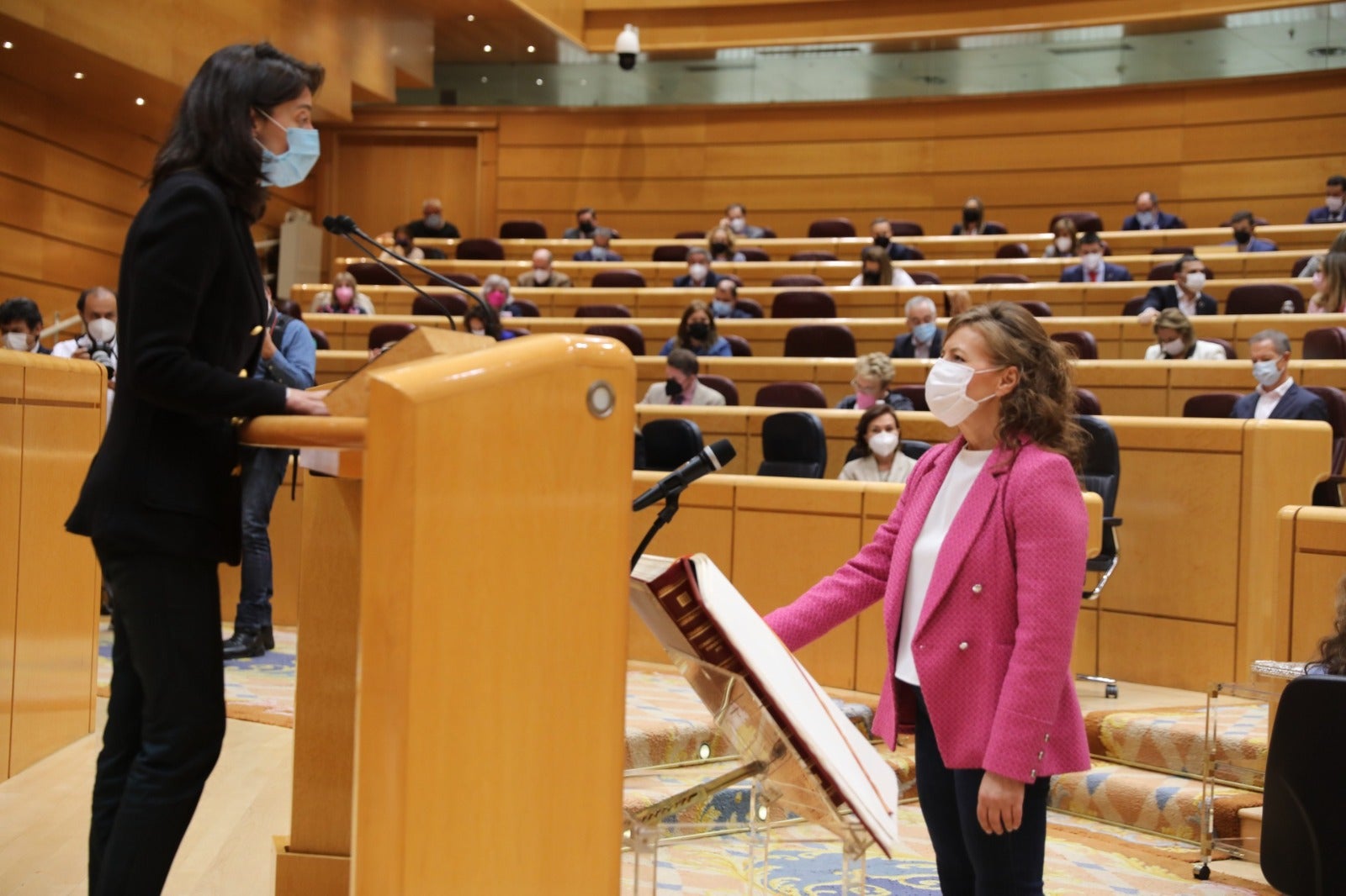 La albaceteña Aurelia Sánchez adquiere la condición plena de senadora en sustitución de Jesús Fernández Vaquero La albaceteña Aurelia Sánchez adquiere la condición plena de senadora en sustitución de Jesús Fernández Vaquero