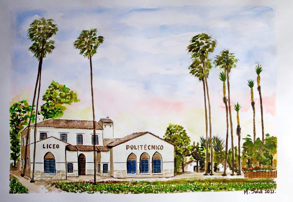 Transcurrido medio siglo de su cierre, todos sus alumnos tienen buenos recuerdos, cargados con sus libros, enfilaban el estrecho camino lleno de palmeras Transcurrido medio siglo de su cierre, todos sus alumnos tienen buenos recuerdos, cargados con sus libros, enfilaban el estrecho camino lleno de palmeras