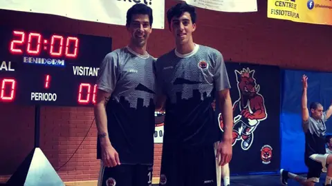Pedro y Benja Rubbera Baloncesto Benidorm