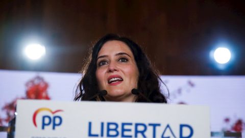 La presidenta de la Comunidad de Madrid y candidata a la reelección, Isabel Díaz Ayuso