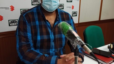 David Serrano en los estudios de Onda Cero