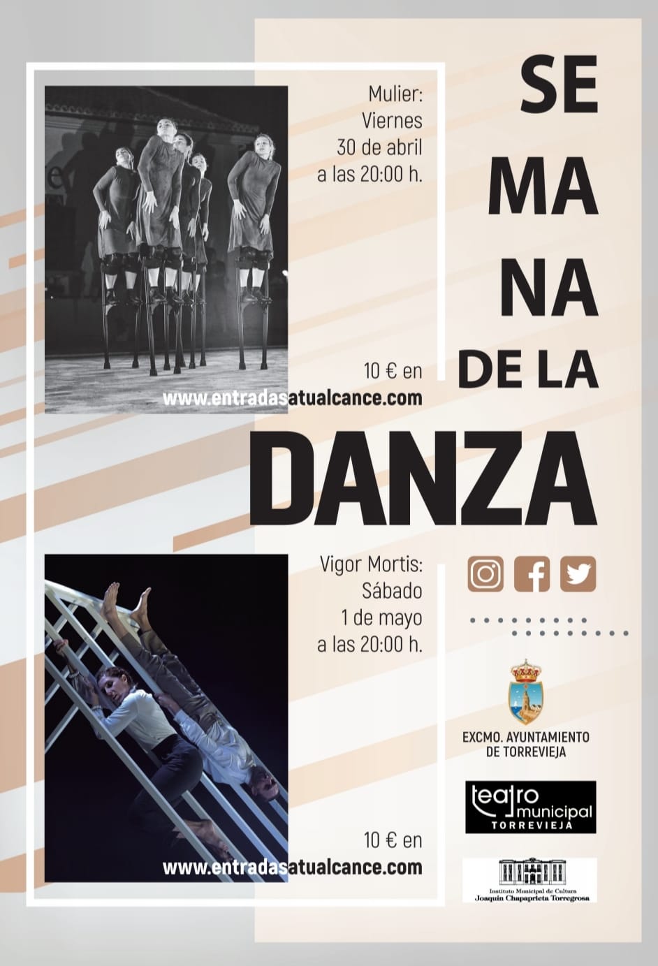 El instituto Municipal de Cultura “Joaquín Chapaprieta” anuncia que, con motivo del Día Internacional de la Danza, que se celebra mañana jueves, 29 de abril El instituto Municipal de Cultura “Joaquín Chapaprieta” anuncia que, con motivo del Día Internacional de la Danza, que se celebra mañana jueves, 29 de abril