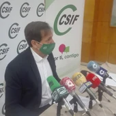 Carmelo Gómez durante la rueda de prensa en Ciudad Real Carmelo Gómez durante la rueda de prensa en Ciudad Real