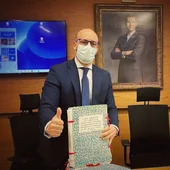 El alcalde de El Puerto, Germán Beardo, durante la aprobación definitiva de este plan El alcalde de El Puerto, Germán Beardo, durante la aprobación definitiva de este plan