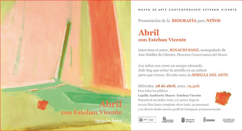 Ignacio Sanz presenta ‘Abril con Esteban Vicente’ Ignacio Sanz presenta ‘Abril con Esteban Vicente’