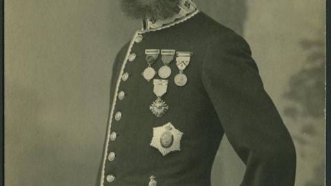 Pelayo Quintero, en una foto hist&oacute;rica