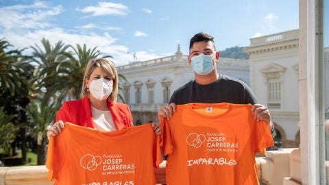 Juancho Serrano junto a la vicealcaldesa, Noelia Arroyo Juancho Serrano junto a la vicealcaldesa, Noelia Arroyo