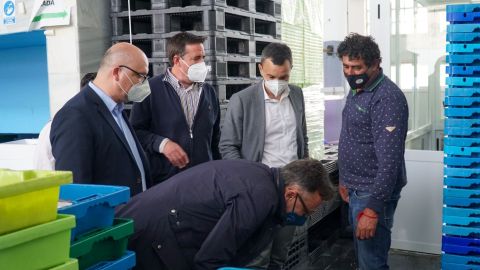 Autoridades en la Lonja de Villajoyosa Autoridades en la Lonja de Villajoyosa