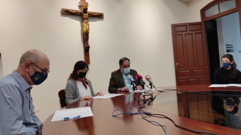Rueda de prensa en el Obispado de Ciudad Real Rueda de prensa en el Obispado de Ciudad Real