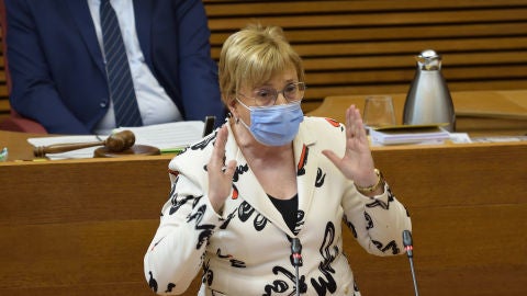 Ana Barcel&oacute; en una comparecencia en Les Corts