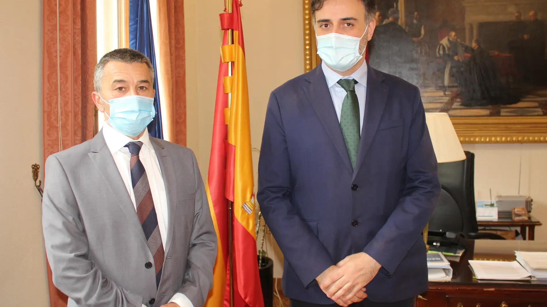 José Luis Escrivá, Ministro de Migraciones, visita la Oficina de Extranjería de la Subdelegación del Gobierno en Albacete 