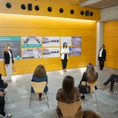 Instantes de la presentación con la alcaldesa Patricia Cavada Instantes de la presentación con la alcaldesa Patricia Cavada