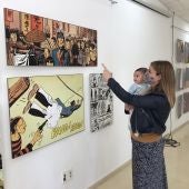inauguración de la Exposición “Hugo Pratt y Corto Maltés” realizada ayer en la Sala Polivalente del Auditorio Municipal Francisco Grau 