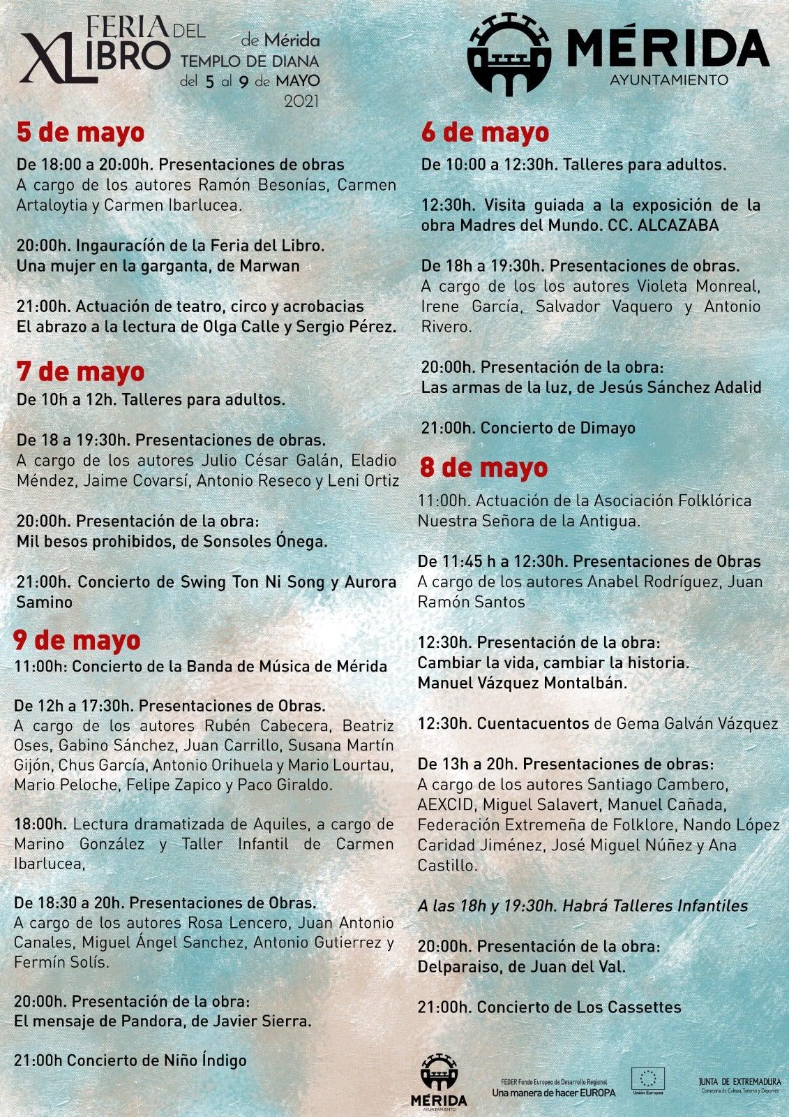 La feria del libro se celebrará desde el miércoles hasta el domingo La feria del libro se celebrará desde el miércoles hasta el domingo