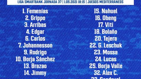 Convocatoria del Oviedo para Almer&iacute;a