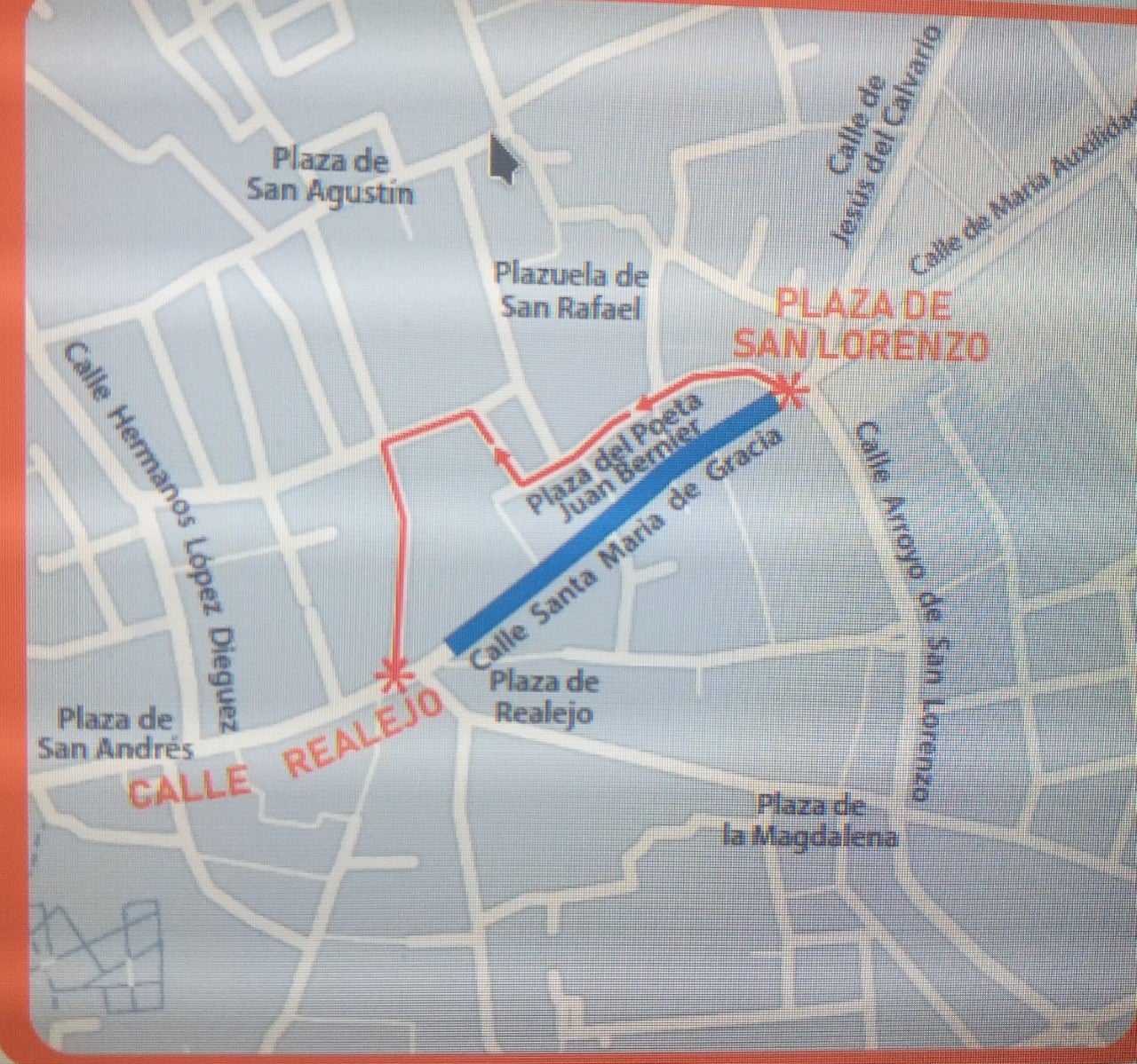 La obra se ejecuta principalmente en la calle Santa María de Gracia. La longitud total de la zona de actuación es de 275 metros La obra se ejecuta principalmente en la calle Santa María de Gracia. La longitud total de la zona de actuación es de 275 metros