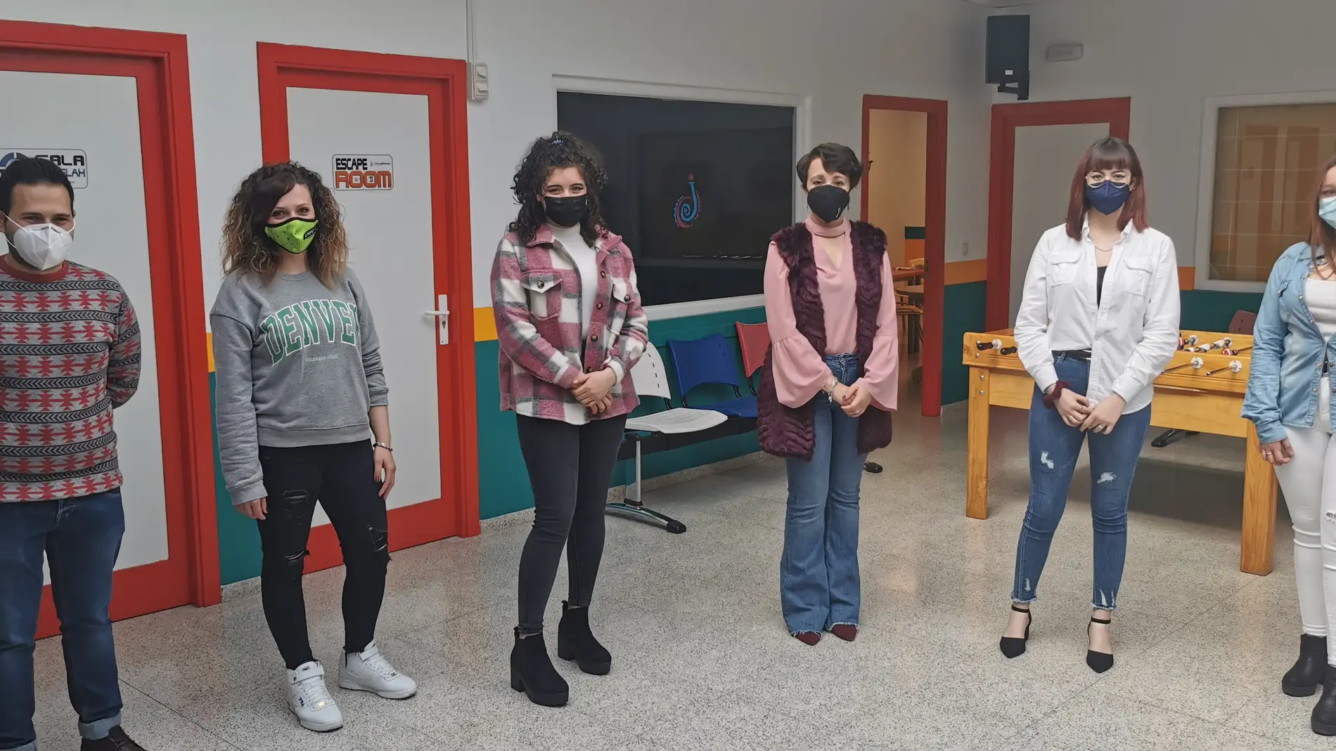 Cuatro usuarias del programa ‘Empu-G’ que se desarrolla en el Centro Joven de Socuéllamos