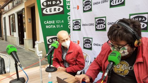 Instantes de la entrevista en M&aacute;s de Uno