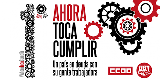 CCOO y UGT vuelve a salir a las calles en el Primero de Mayo CCOO y UGT vuelve a salir a las calles en el Primero de Mayo