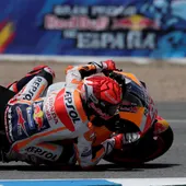 Marc Márquez en los entrenamientos libres de la categoría de MotoGP del Gran Premio Red Bull de España Marc Márquez en los entrenamientos libres de la categoría de MotoGP del Gran Premio Red Bull de España