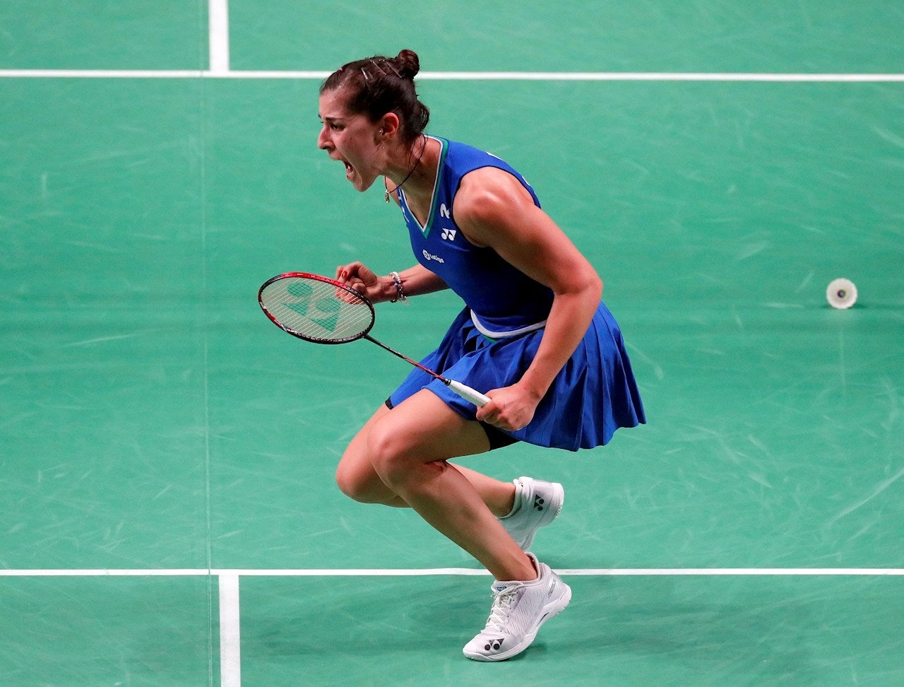 Carolina Marín se lesiona en la rodilla izquierda y es duda para Tokio Carolina Marín se lesiona en la rodilla izquierda y es duda para Tokio