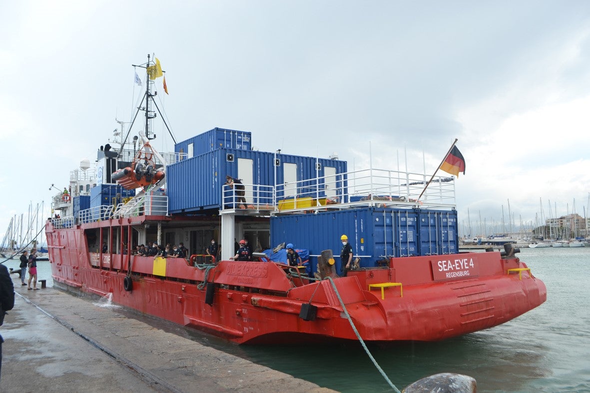 Llega al puerto de Burriana el SEA EYE 4, una nueva embarcación para rescatar vidas en el Meditérraneo Llega al puerto de Burriana el SEA EYE 4, una nueva embarcación para rescatar vidas en el Meditérraneo