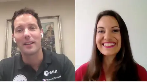 Thomas Pesquet y Patri Thomas Pesquet y Patri